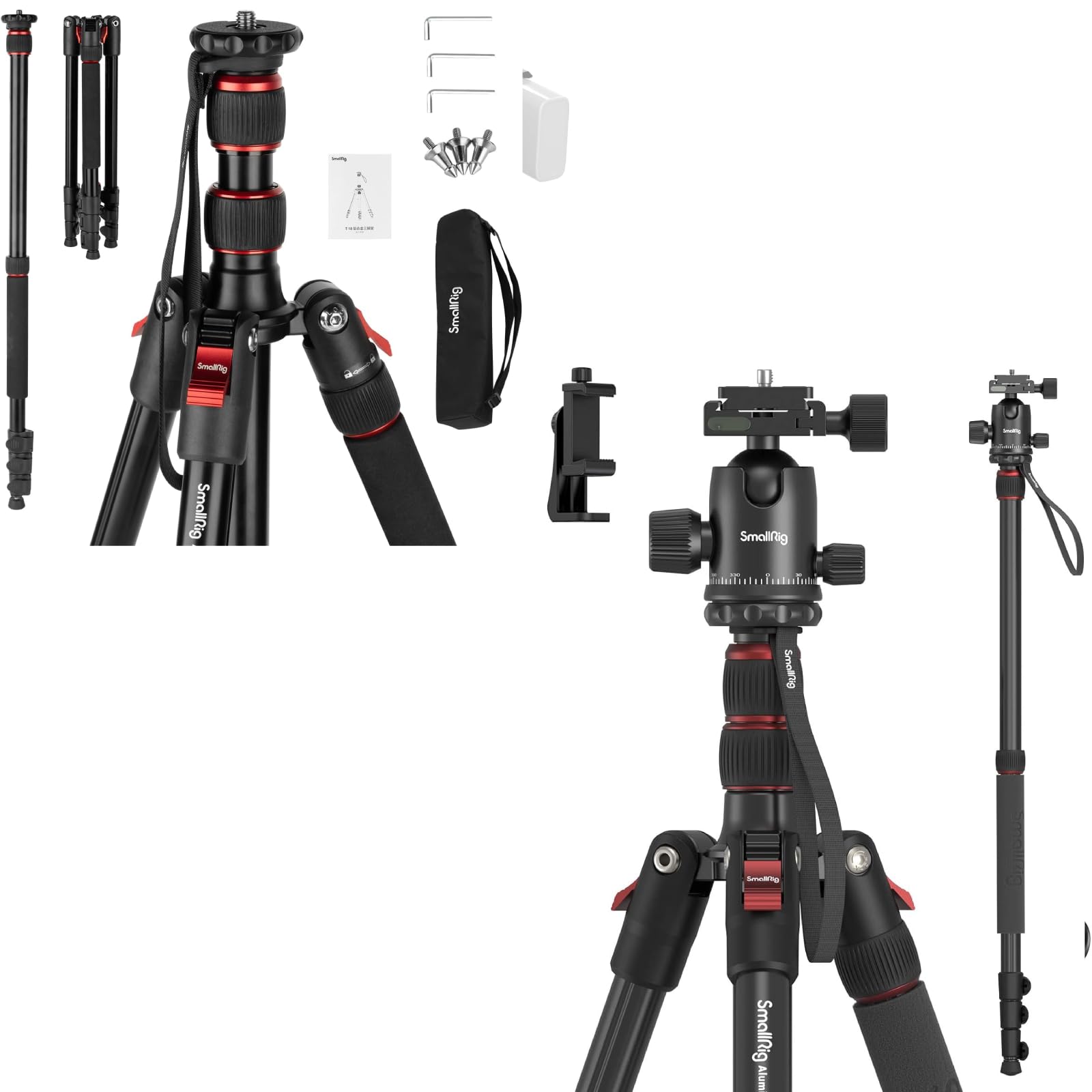 Amazon.com : Bundle：SmallRig T-10 Camera Tripod, 68